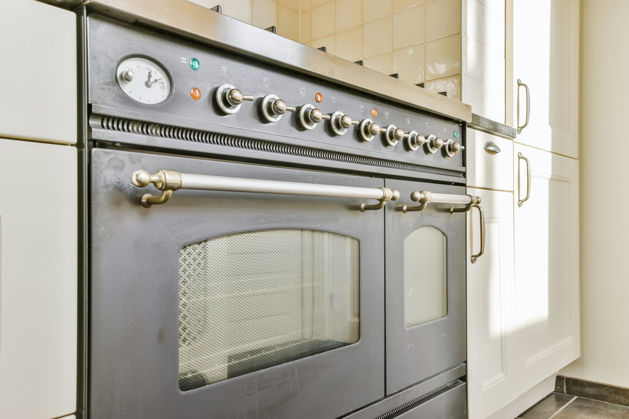Close up of stylish oven